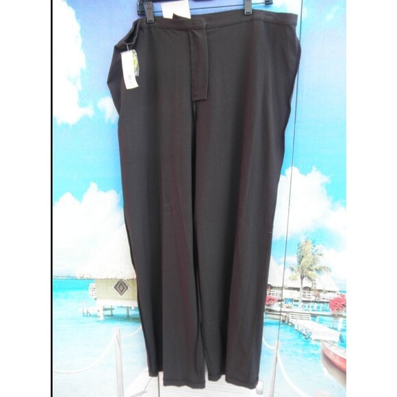 NEW VINTAGE WHITE STAG, DARK BROWN STRETCH TROUSERS, PANTS,PLUS SIZE 22W AVERAGE - Picture 7 of 8